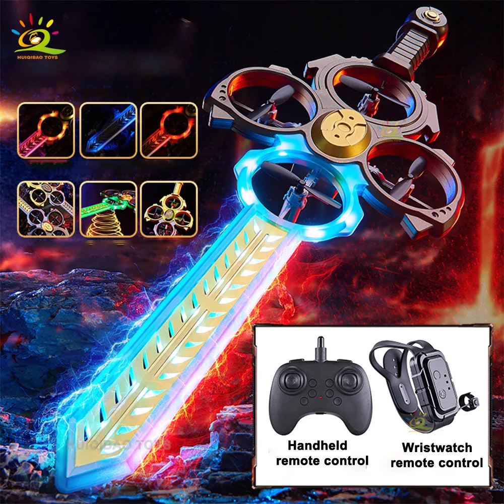 ⚡ Dron Espada Voladora con Luces LED